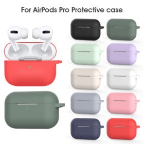 Airpods pro silicone protective case | Anti-drop Soft Headphone Cover With Hook | Best quality