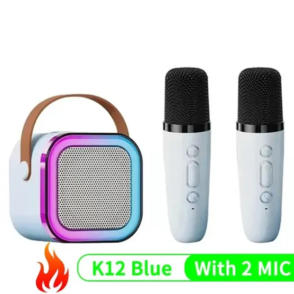 K12 Bluetooth Speaker | Karaoke Machine with 2 Microphones
