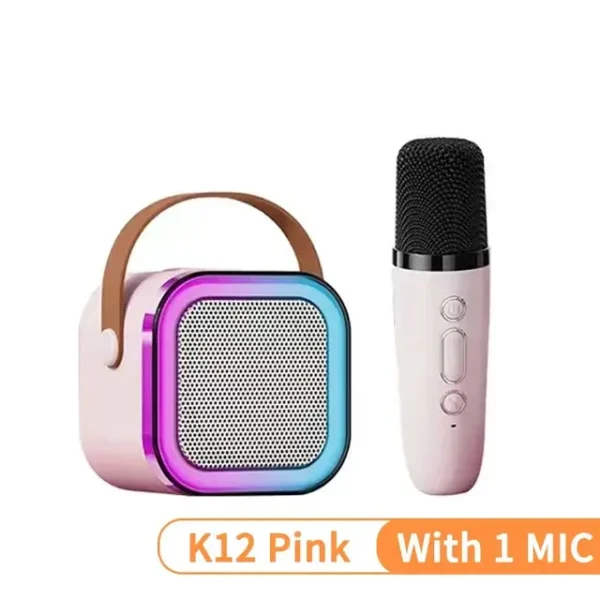 K12 Bluetooth Speaker | Karaoke Machine with 2 Microphones
