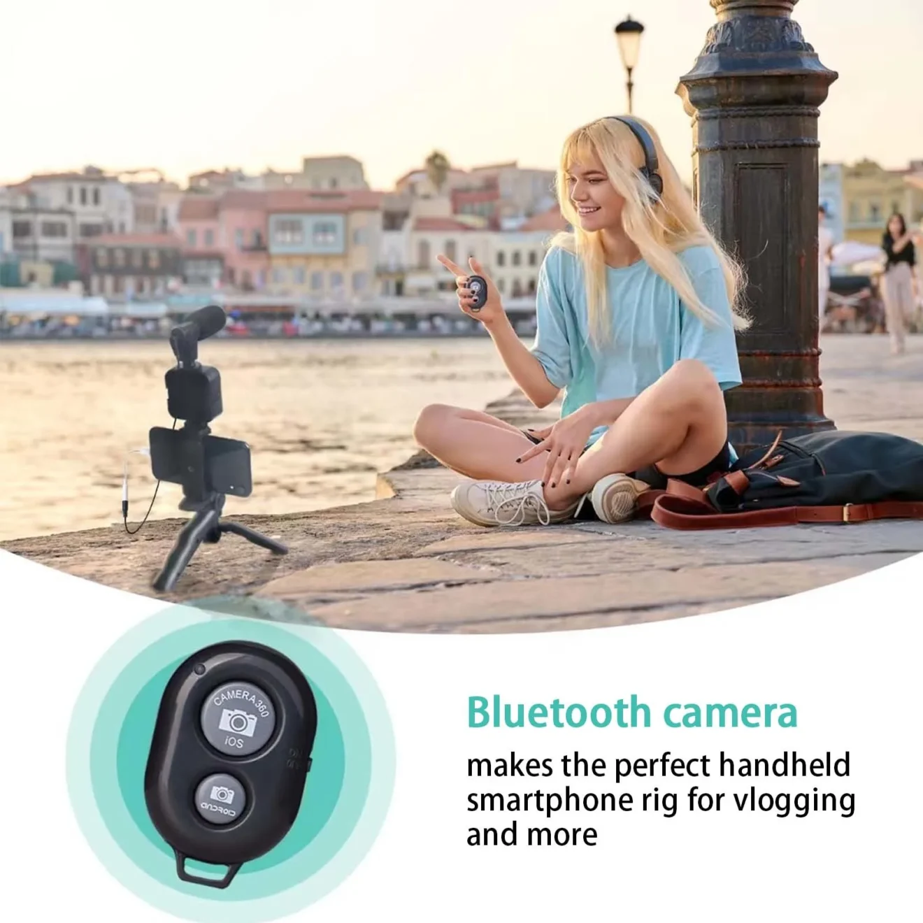 Smartphone Vlogging Kit with Tripod | Best Mini Microphone Starter Vlog kit