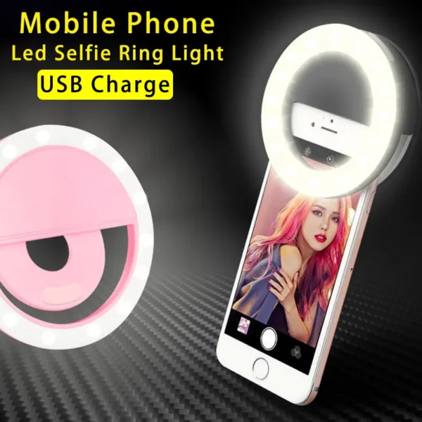 USB Charge Selfie Ring Light