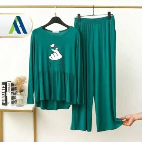 Women's Flapper style green nightwear