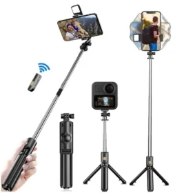 Wireless Selfie Stick | Tripod Stand with Light