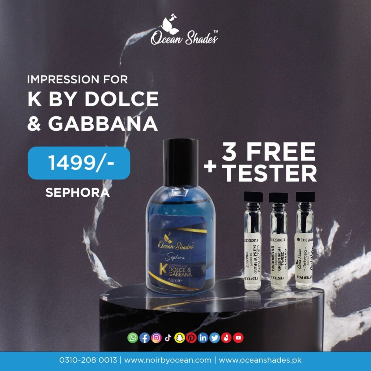 Ocean Shades SEPHORA inspired by BRAND (For Men) - Premium Edition  50/100ML