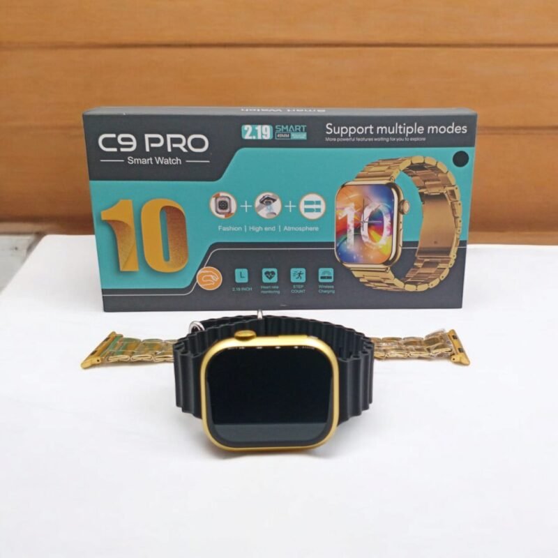 C9 Pro Smartwatch Series 10 | Dynamic island | Live Wallpaper HD Display