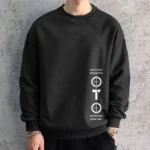 Men's Harajuku Sportswear T-shirt | High Street Printed Cotton Long Sleeve O-Neck Top