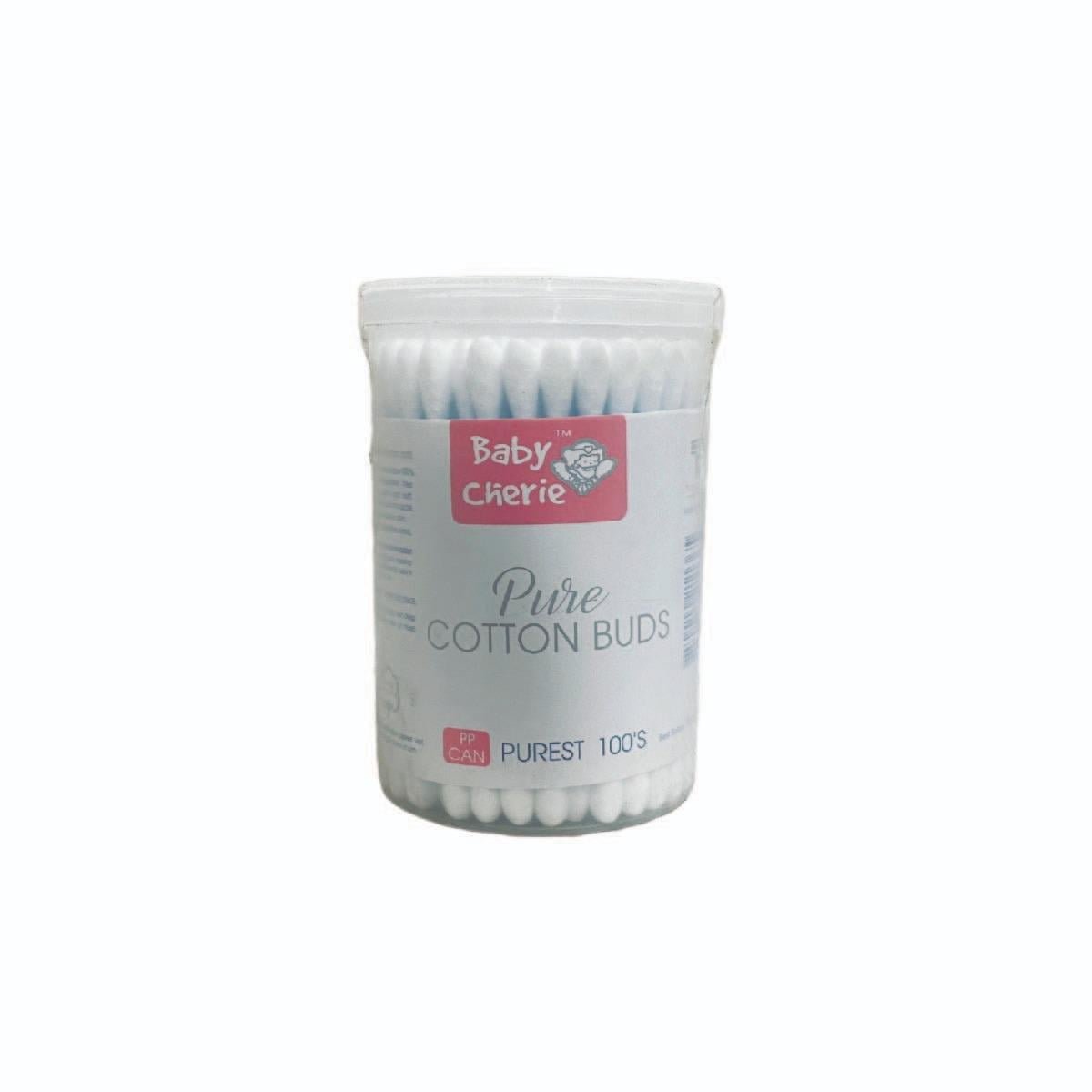 Baby Cherie Pure Cotton Buds - 100pcs (Pack of 3 Boxes) | Imported & Gentle Care