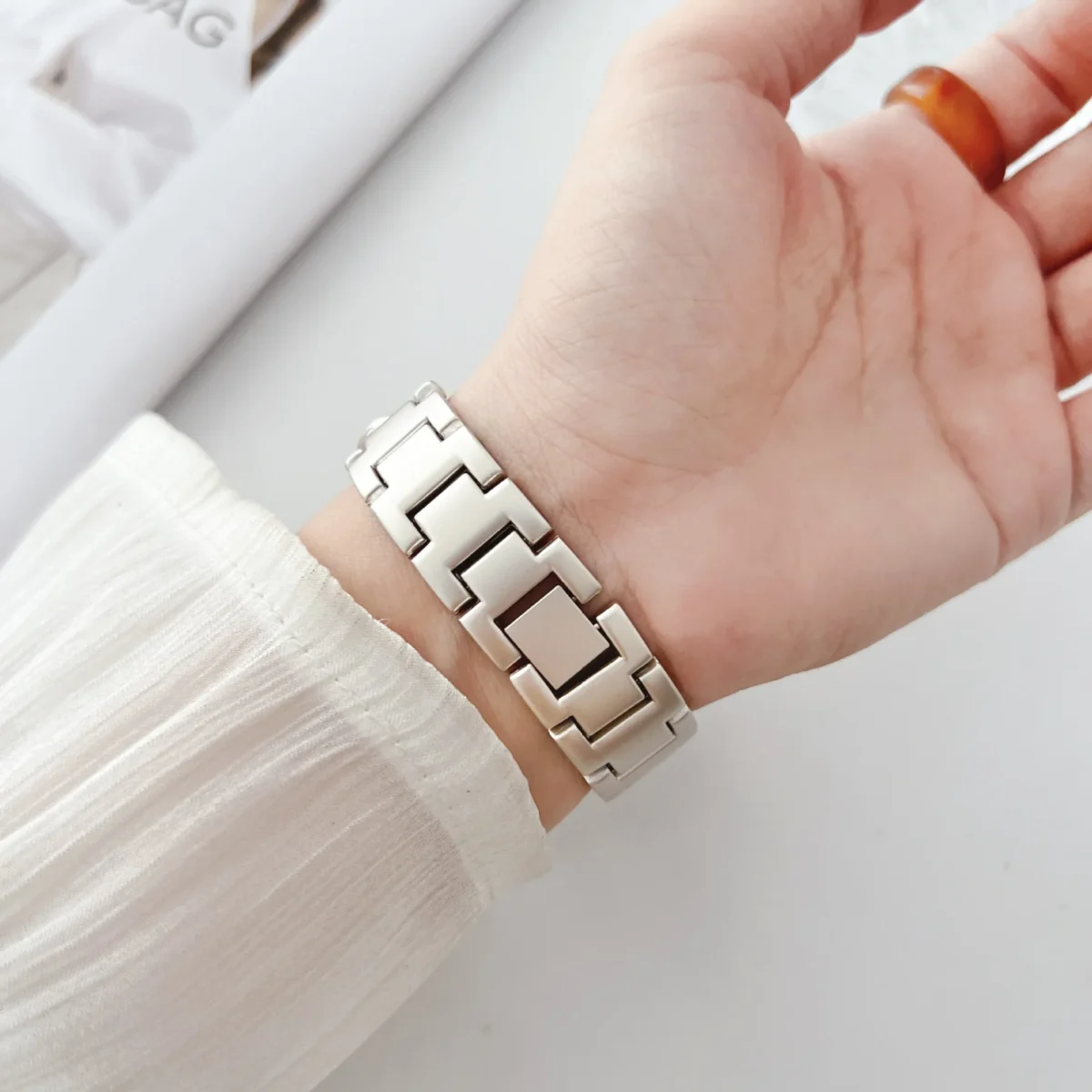 Metal Strap SmartWatch Series 9 Women with Belt Bracelet iWatch