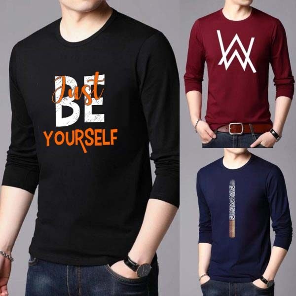 Pack of 3 BWC Printed Long Sleeves Shirts