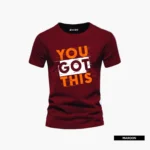 Pack of 4 Think Hard Got Simple Mens Printed T-Shirts - Image 5