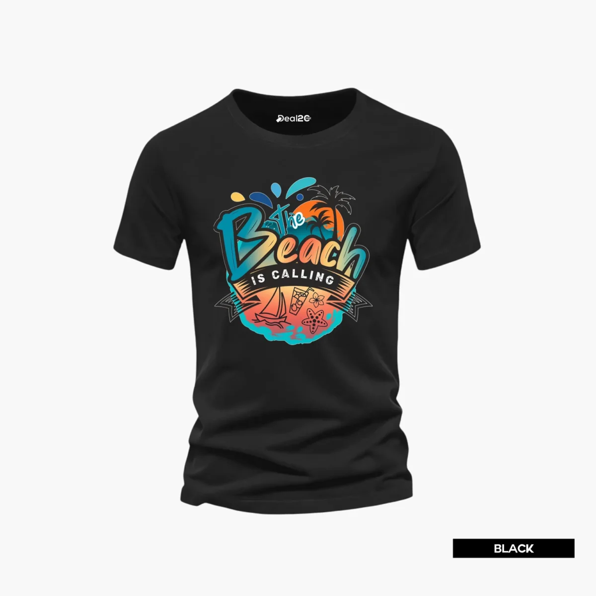 Pack of 5 Coconut Beach Santa Cruz Rider Mens Printed T-Shirts - Image 6