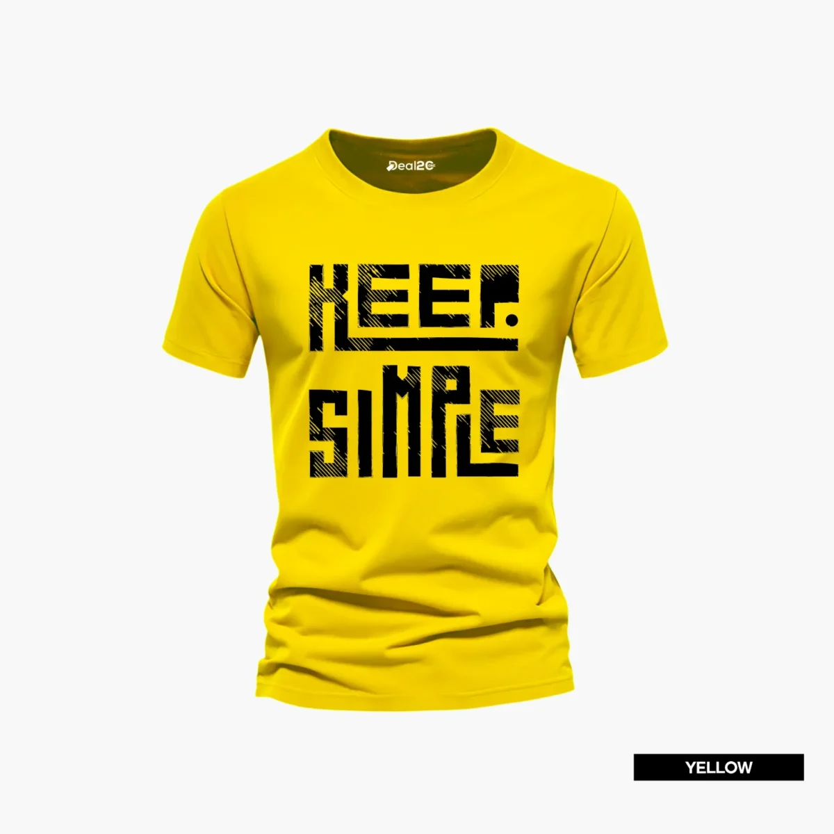 Pack of 4 Think Hard Got Simple Mens Printed T-Shirts - Image 3