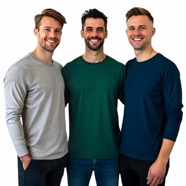 Bundle of 3 HGB long sleeve t-shirts in medium, large, and XL sizes