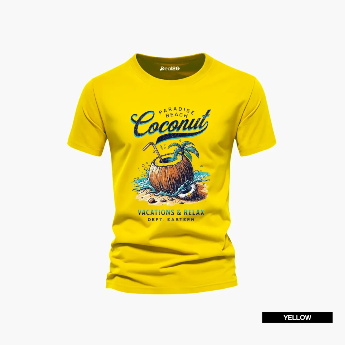 Pack of 5 Coconut Beach Santa Cruz Rider Mens Printed T-Shirts - Image 5