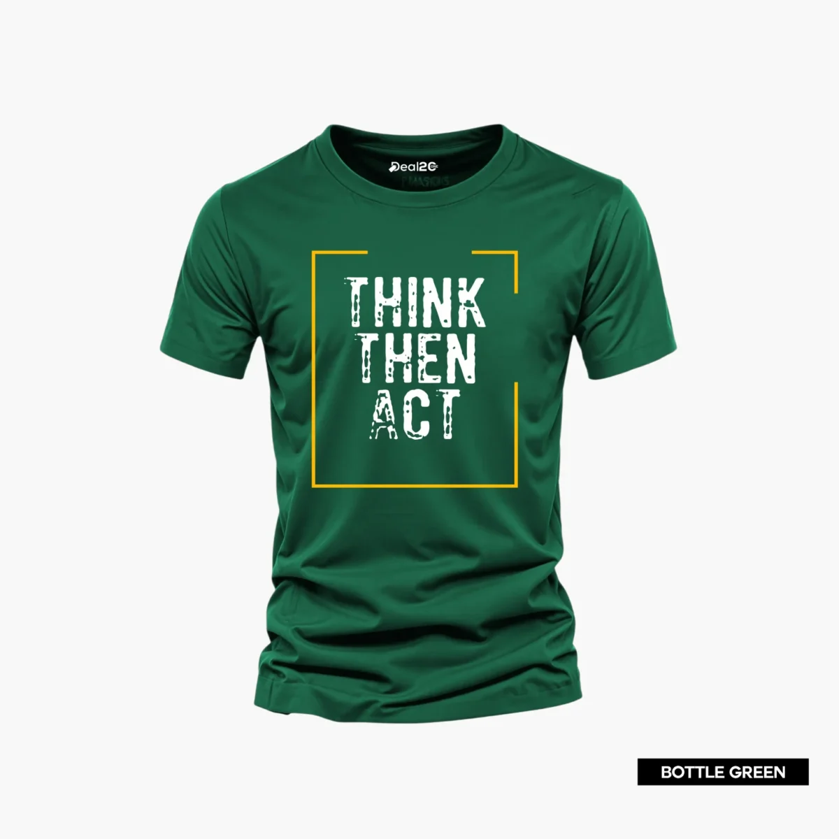 Pack of 4 Think Hard Got Simple Mens Printed T-Shirts - Image 4