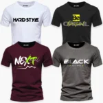 Pack of 4 Next Future Be Hard Men's Printed T-Shirts