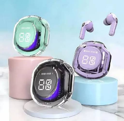 Air 39 Gaming Earbuds | Bluetooth 5.3 | ENC Technology | Display Crystal Transparent Case | Gadgets