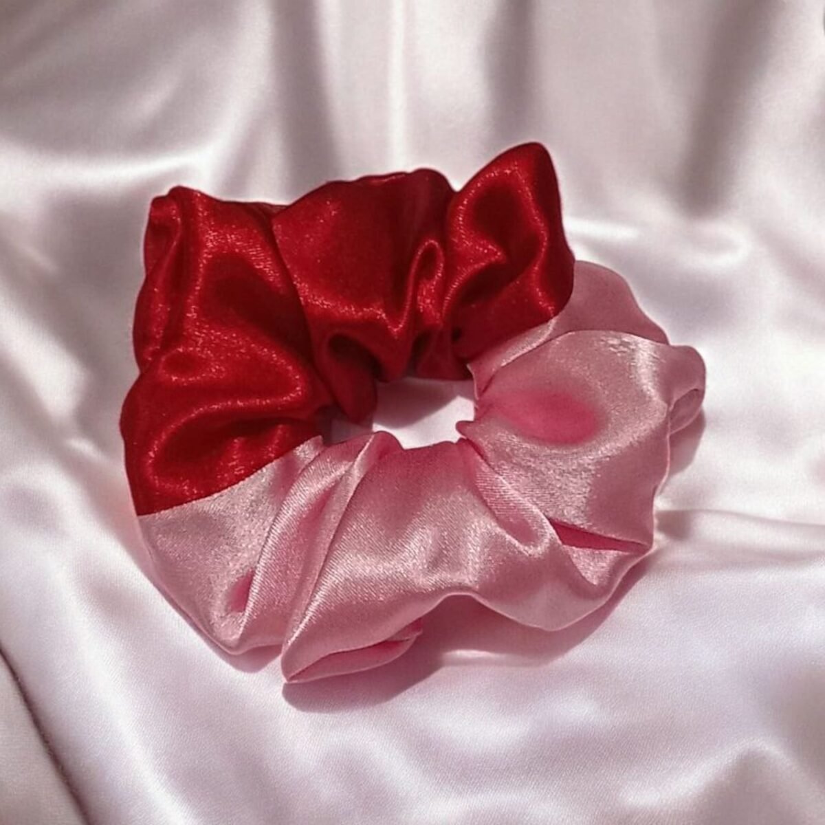 Double Tone Scrunchies – Soft, Stylish Hair Ties for Girls - Image 2