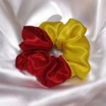 Double Tone Scrunchies – Soft, Stylish Hair Ties for Girls - Image 3