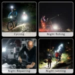 LED Flashlight Super Bright Folding Bracket Bottle Opener Keychain USB Rechargeable Waterproof Light Outdoor - Image 6