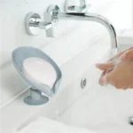 Soap Holder Soap Dish Self Draining Soap Holder, Bar Soap Holder,Leaf Shape Soap Saver - Image 3