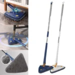 Triangle Mop with 360° Rotatable Head and Extendable Adjustable Handle
