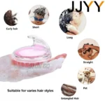 Transparent Scalp Brush massager for dandruff and deep scalp cleaning