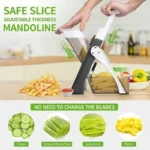 Manual vegetable slicer adjustable food chopper for kitchen use