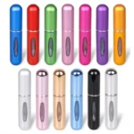 "5ml refillable perfume bottle with spray – portable travel atomizer for fragrance"