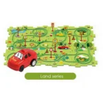 electric car puzzle track 25pcs forest park scene for kids