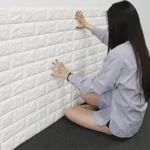 3D brick wallpaper sticker waterproof 70×77cm DIY wall decoration panel