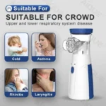 “W302 Portable Nebulizer Silent Sprayer – Compact Ultrasonic Inhaler for Breathing Relief”