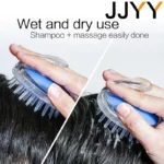 Transparent Scalp Brush massager for dandruff and deep scalp cleaning