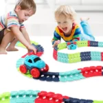 "Kid Changeable Track Race Car 138pcs toy set"