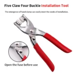 Plier with 50 sets metal snap buttons for clothing sewing kit