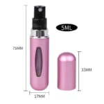 "5ml refillable perfume bottle with spray – portable travel atomizer for fragrance"