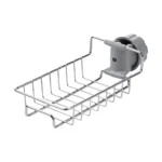Steel sink drain rack for sponge and soap storage – kitchen faucet shelf holder