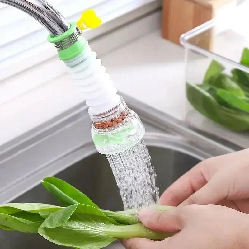 360 degree fan faucet water saving filter with adjustable spray modes