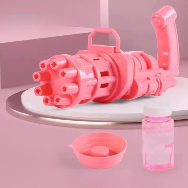 10 hole automatic Gatling bubble machine electric blower toy gun