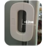 Child safety home refrigerator lock with baby anti-pinch protection