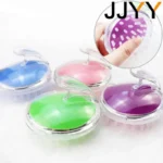 Transparent Scalp Brush – round shower brush for shampoo and scalp massage