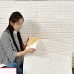 3D brick wallpaper sticker waterproof 70×77cm DIY wall decoration panel