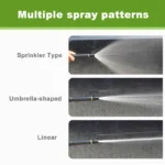 "High-pressure water spray gun nozzle for car washing and garden cleaning – adjustable jet and mist modes"