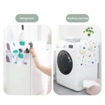 Waterproof PEVA fridge and washing machine cover with dustproof cloth and storage bag