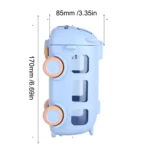 Bus shape water bottle with wheels and strap for kids