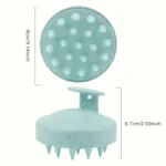 Silicone scalp massager shampoo brush for hair growth and gentle head spa