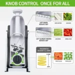 Manual vegetable slicer adjustable food chopper for kitchen use