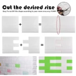 3D brick wallpaper sticker waterproof 70×77cm DIY wall decoration panel