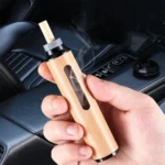 Portable Car Ashtray with LED light and smokeless design for vehicles