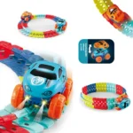 "Kid Changeable Track Race Car 138pcs toy set"